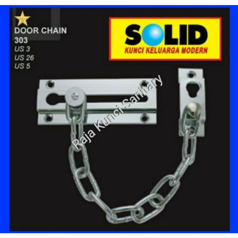 Grendel Rantai SOLID 303/Door Chain Solid/Grendel Rantai Pintu