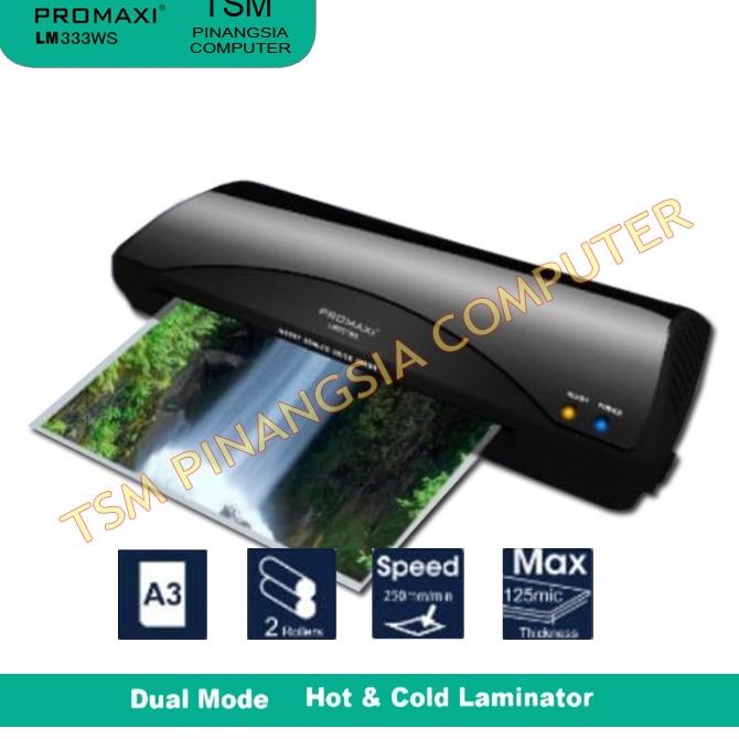 

[BISA COD] Promaxi LM 333 Mesin Laminating - Laminator - Laminasi Ukuran A3