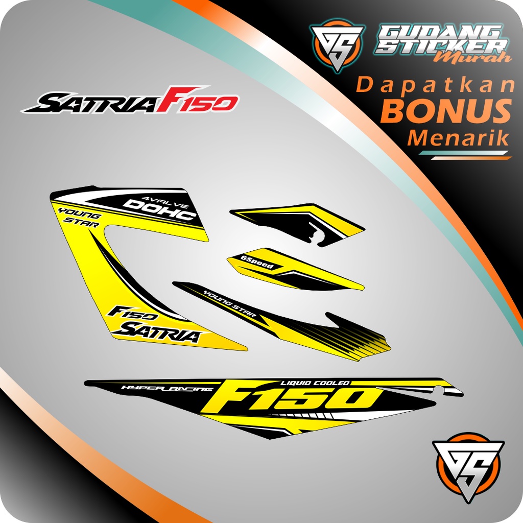 STRIPING MOTOR SATRIA FU FACELIFT VARIAN DUA AKSESORIS SEPEDA MOTOR