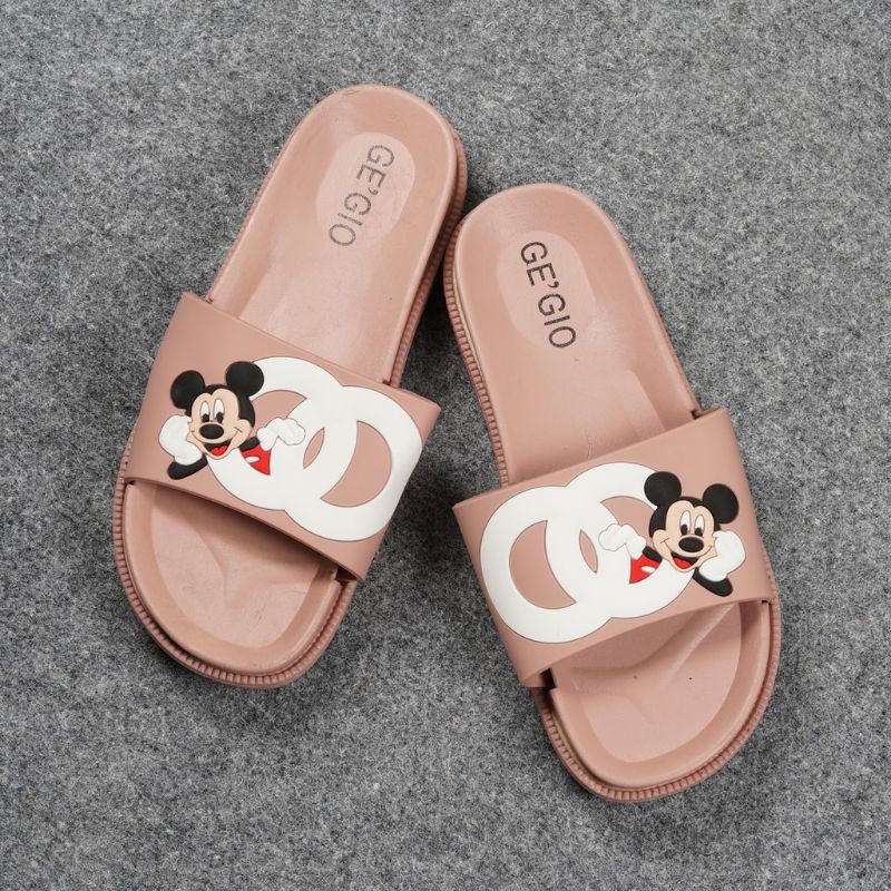 Sandal Selop Jelly Import Wanita Motif Chanel