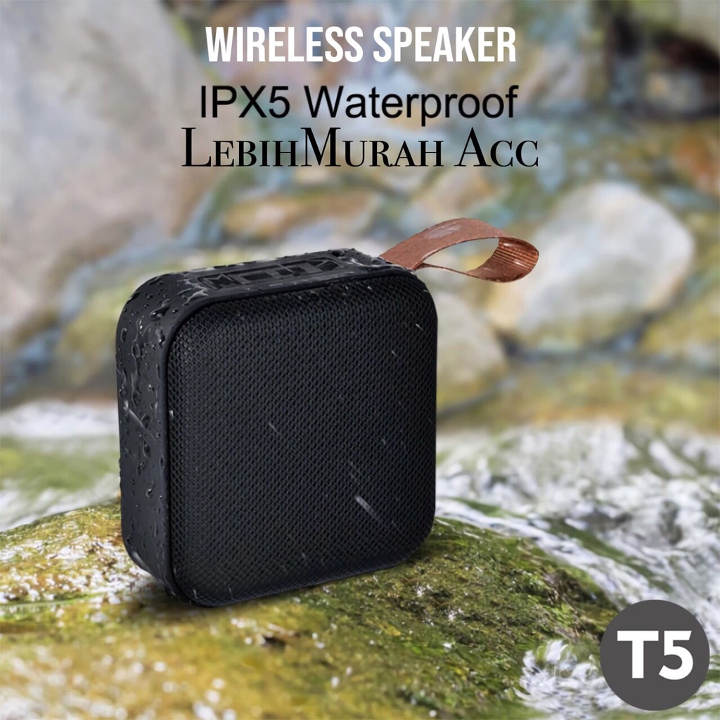 MINI Speaker Bluetooth JBL T5 Wireless Portable T5A  Speaker Aktif Belakang Subwofer