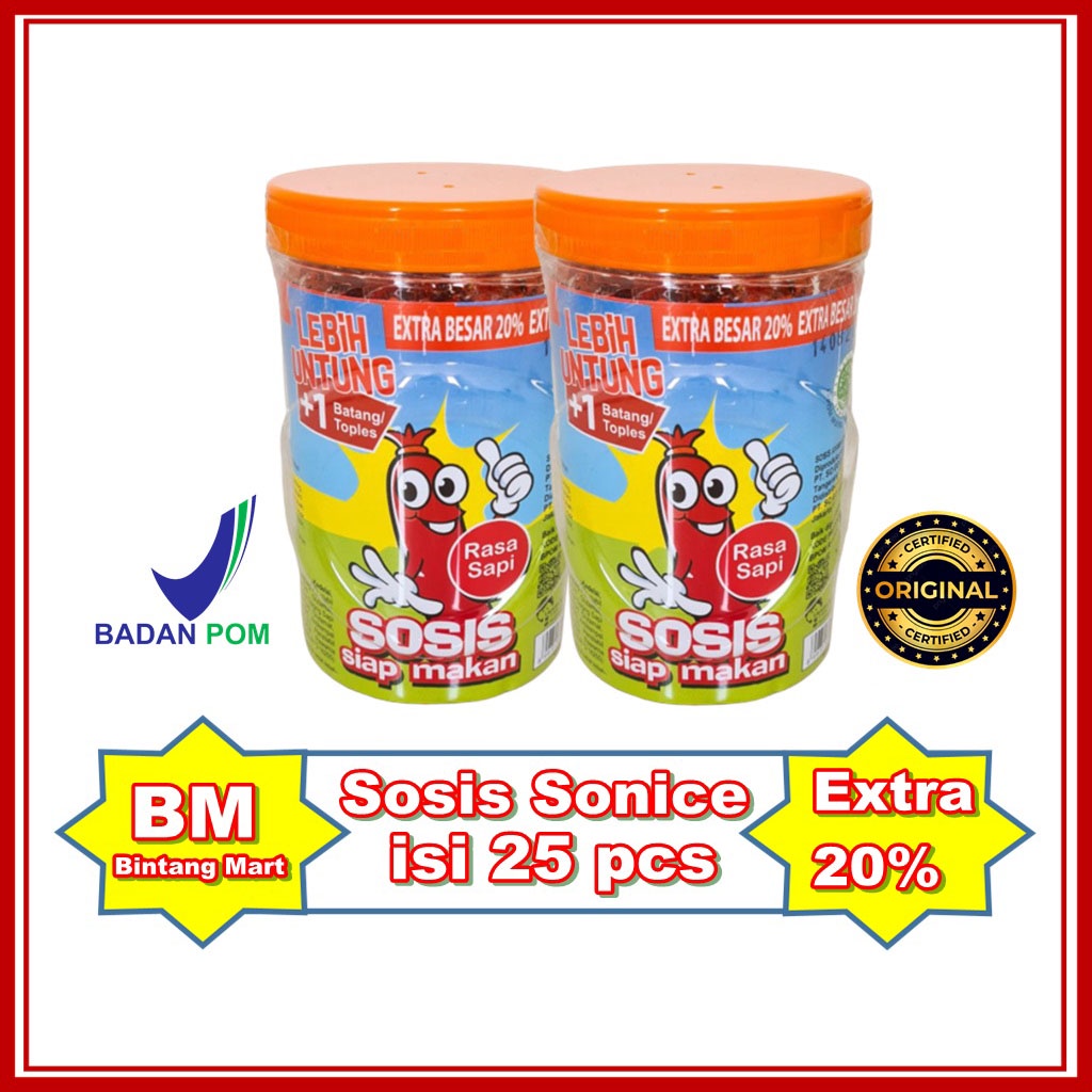 Sosis So Nice Toples Rasa Sapi Ayam Isi 25 Original Termurah