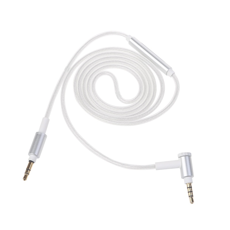 Btsg Kabel Audio Jack 3.5mm Male Dengan Mic + Kontrol Volume Untuk Headphone