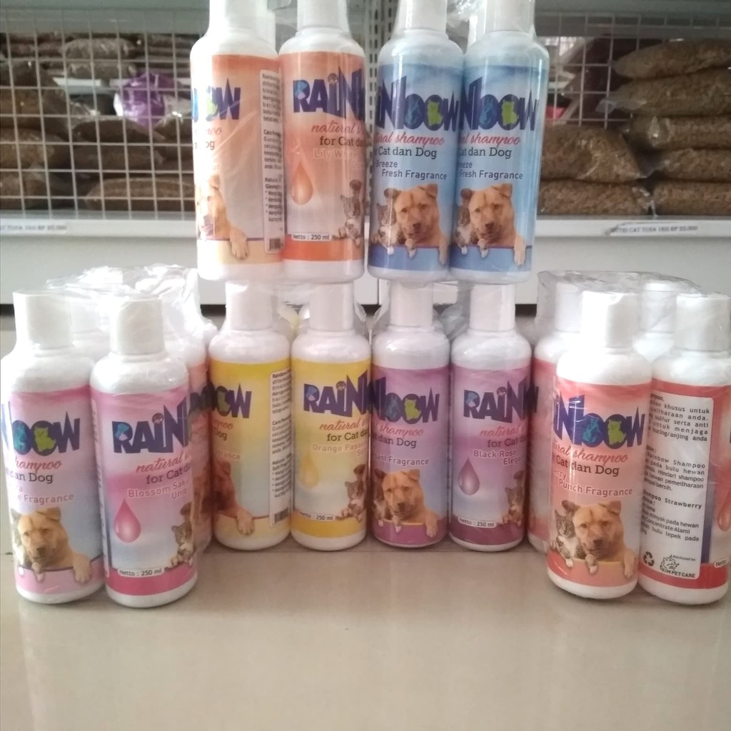 Sampo Rainbow cat &amp; dog 250 ml natural sampo sampo kucing anjing