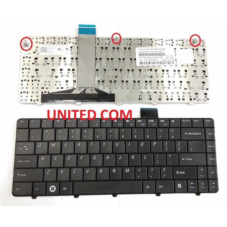 KEYBOARD LAPTOP DELL MINI INSPIRON 1110 11Z-1110 11Z-1101 PP03 1101