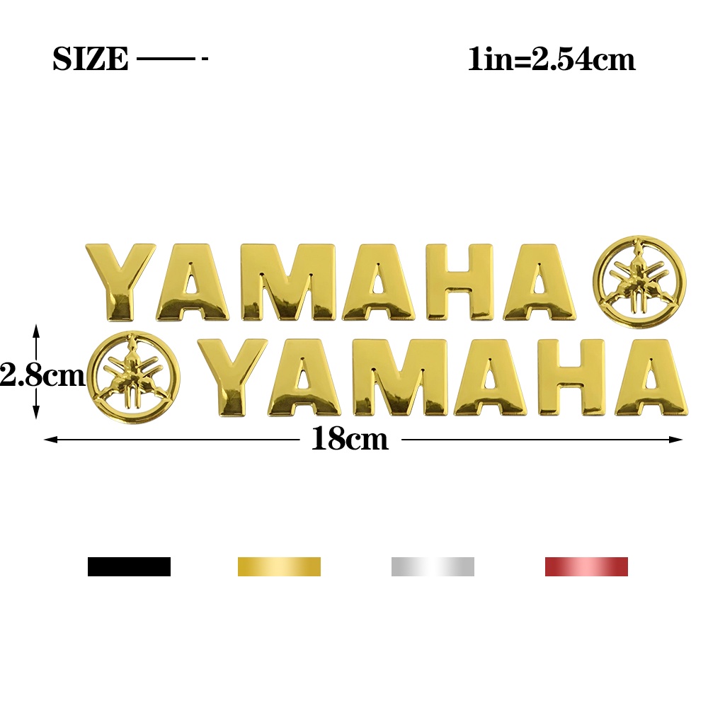 Stiker Logo Emblem 3d Untuk Motor Yamaha