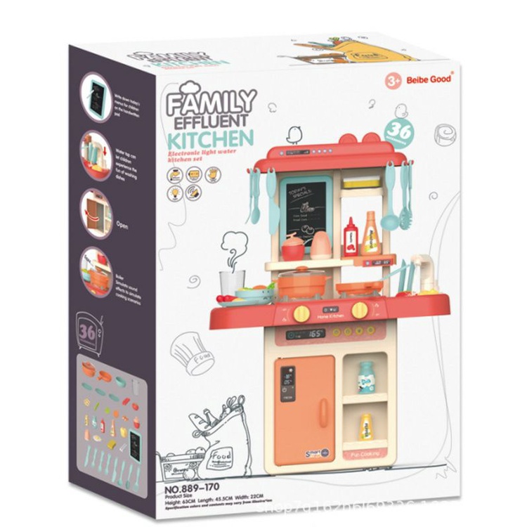 [tma]36pcs Mainan Kitchen Set Jumbo 63cm / Mainan Masak Masak Anak Ukuran Besar Set Lengkap