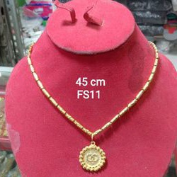 KALUNG BAMBU LOVE 1 SUKU REPLIKA EMAS 24K