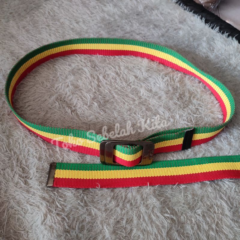 Sabuk Rasta Silet | Ikat Pinggang Pria Kanvas Edisi Rasta Mania