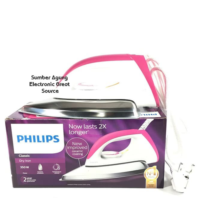 Seterika Philips Classic 350W HD1173 Garansi Resmi 2 Tahun Tahan Lama