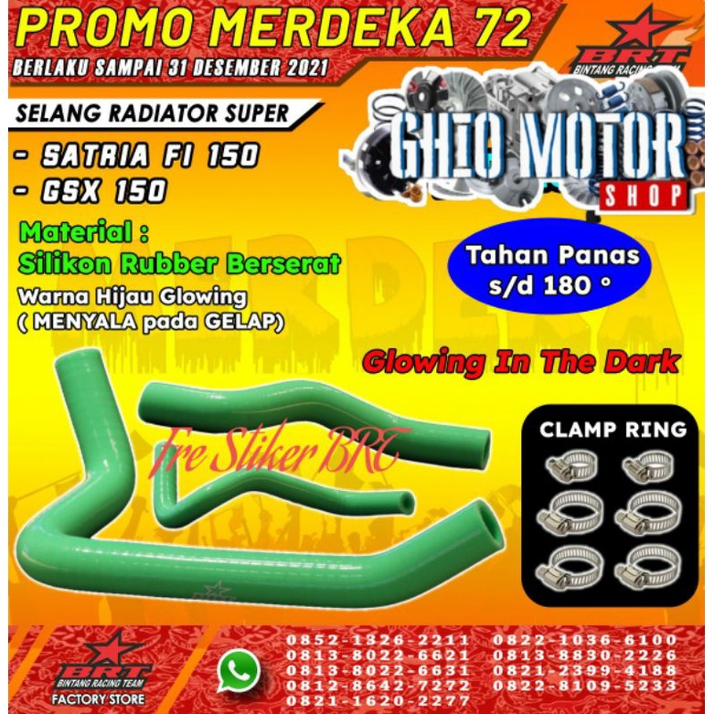 Selang radiator brt racing satria fu 150/ Gsx 150/Salang radiator selang radiator btr selang variasi