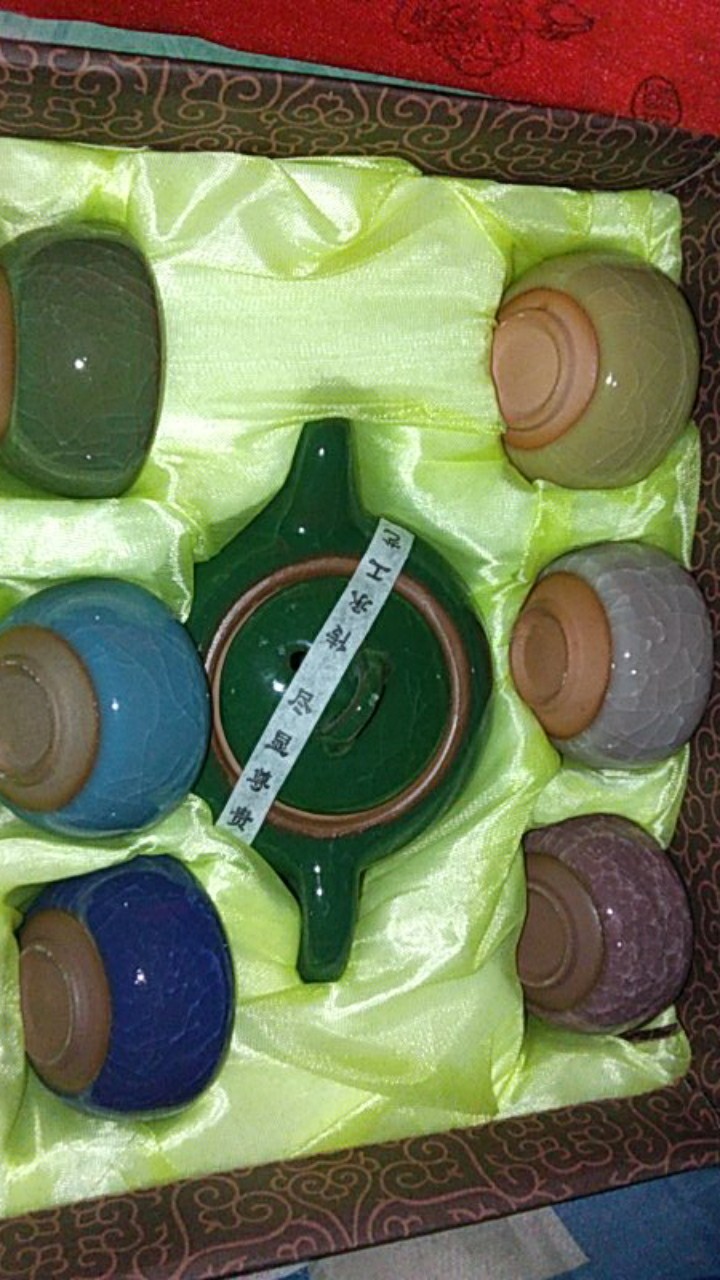 [ Ryo ] Sen Ceramic Tea Set / Teko Keramik Dengan 6 Cangkir Teh / Peralatan Dapur / Chinese Tea