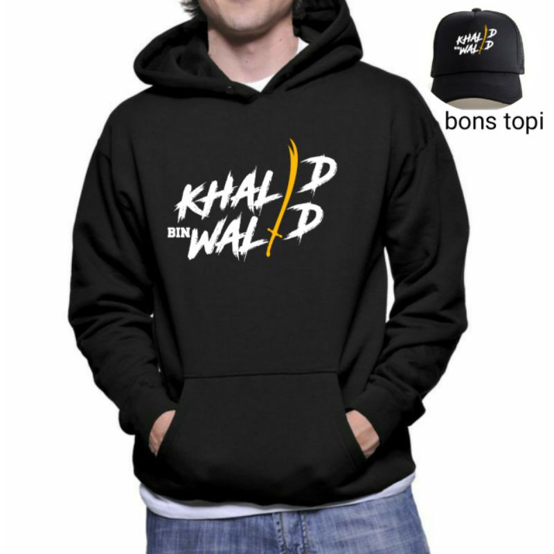 JAKET Hoodie KHALID BIN WALID bons topi