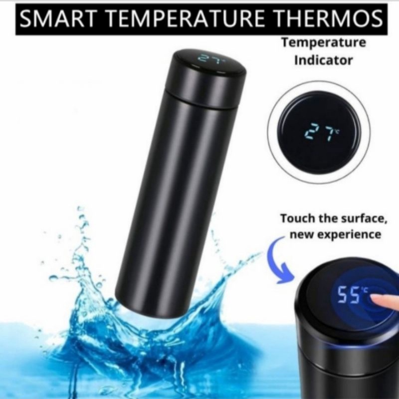 tumbler LED termos suhu 500ml termos panas botol tahan dingin tumbler digital angka botol minum-5