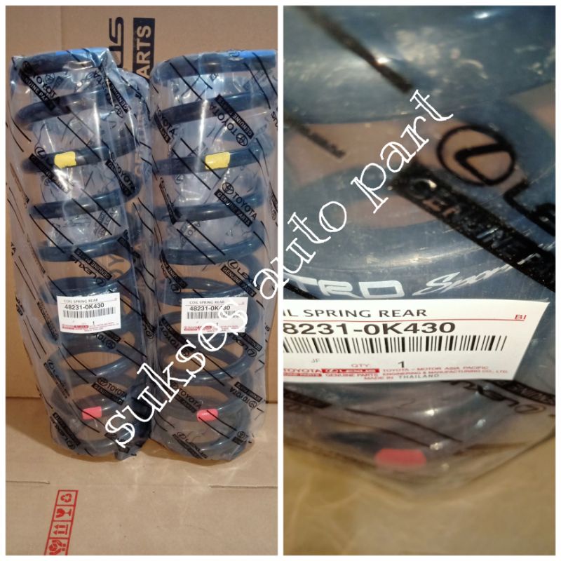 COIL SPRING PER KEONG FORTUNER TRD BELAKANG ASLI