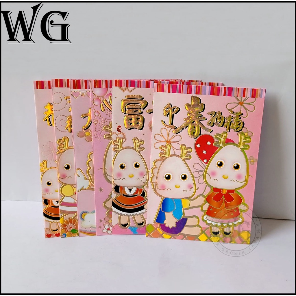 

Amplop / Angpao Imlek Motif Naga Pink Isi 6 Pcs / Type 180063