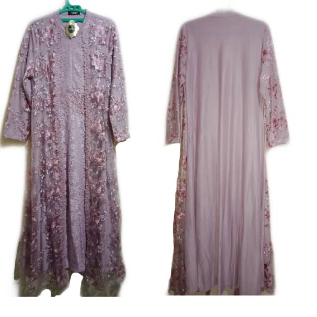 Gamis Brukat Kaca Import/Gamis Tozzo/Dress Pesta Premium/Baju Gamis Brukat Wanita Muslim