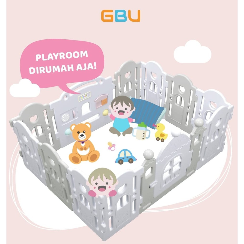 PROMO FREE PANEL HOLDER IBEBE PLAYARD MARSHMALLOW V2 FENCE IBEBE PLAYFENCE PAGAR MAINAN ANAK