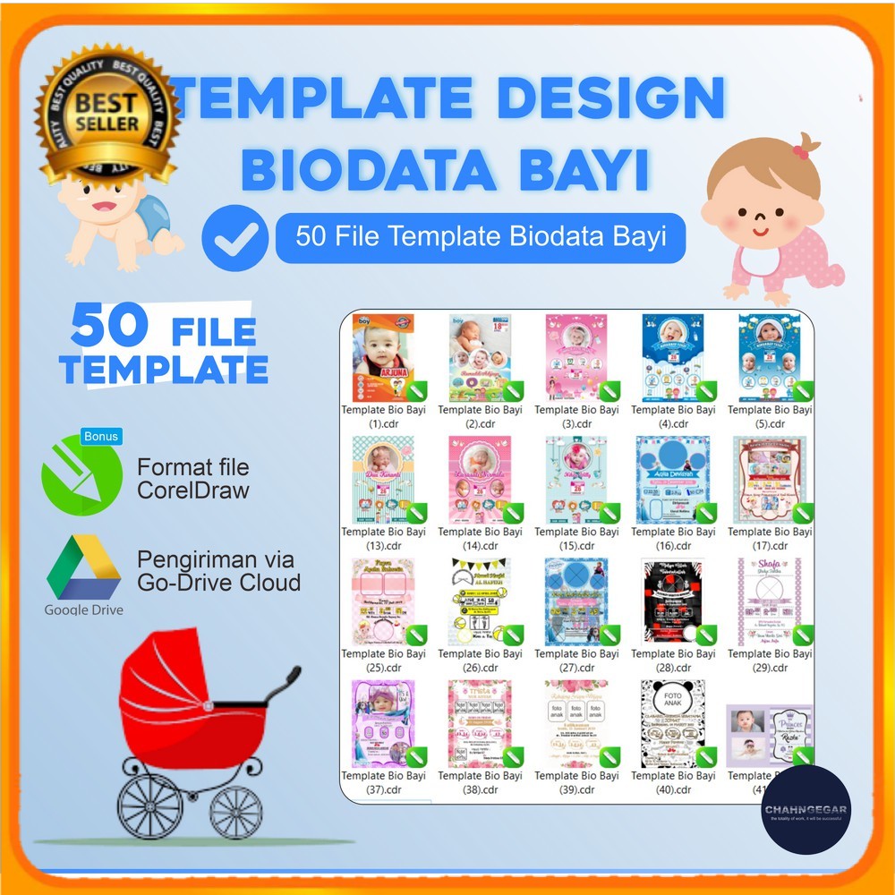 PROMO TEMPLATE DESIGN BIODATA BAYI Premium Format CDR  CorelDraw /Walldecor Bayi Figura Pajangan