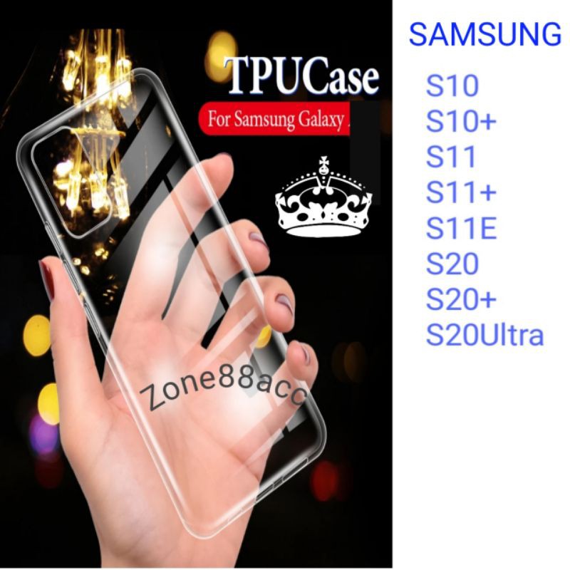 Silikon Samsung S10 plus S11 plus S11E S20 plus Ultra Clear Case Soft Bening Ultrathin Casing Cover