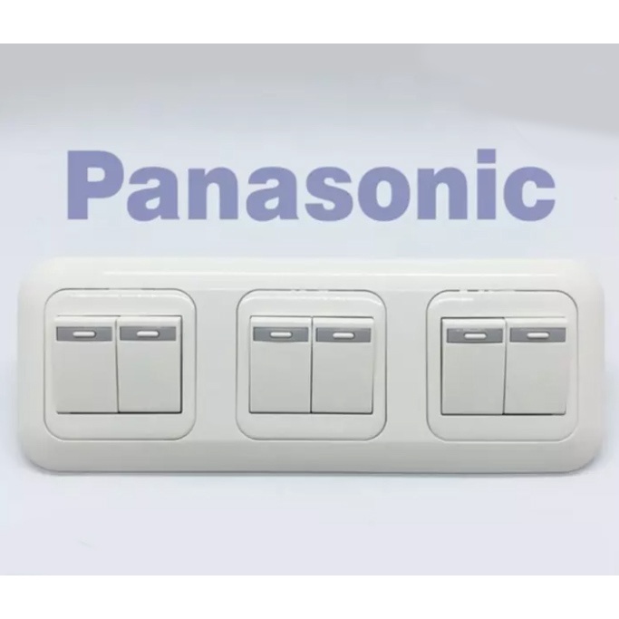 Saklar Triple Seri Tanam Panasonic WEJP 7823W + WEJ 5531 +WEJ 30029