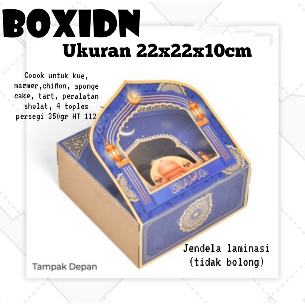 

Idul Fitri Blue Elegant Box Lebaran 22x22 x10cm Box Idul Fitri 4 toples 350gr persegi Box Lebaran Chiffon Box Lebaran Lapis Legit Box