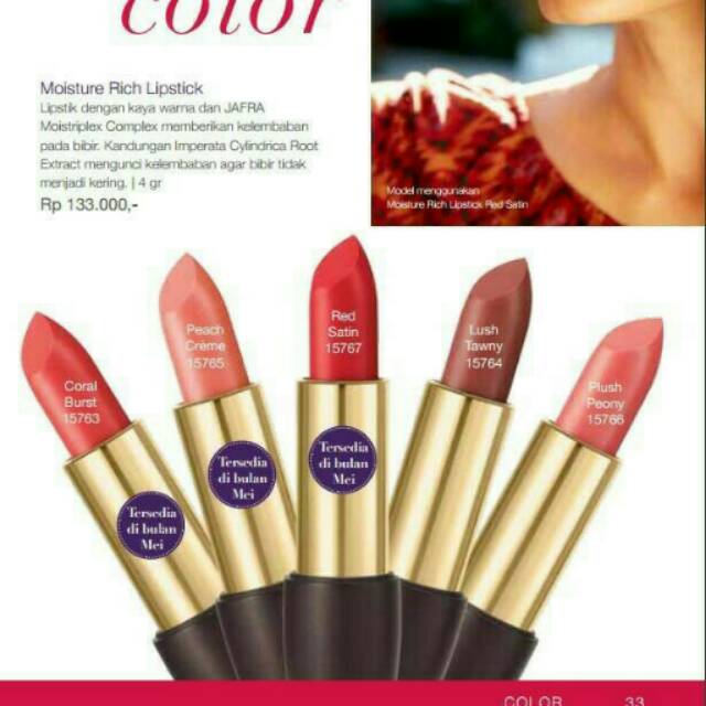 JAFRA MOISTURIZING RICH LIPSTIK
