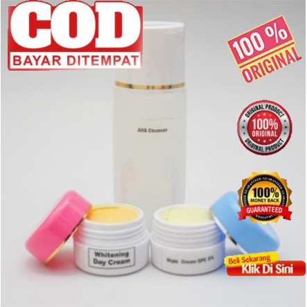 Paket Cream Farma WDC 100% Original Paket Komplit / Cream Pemutih Wajah Glowing