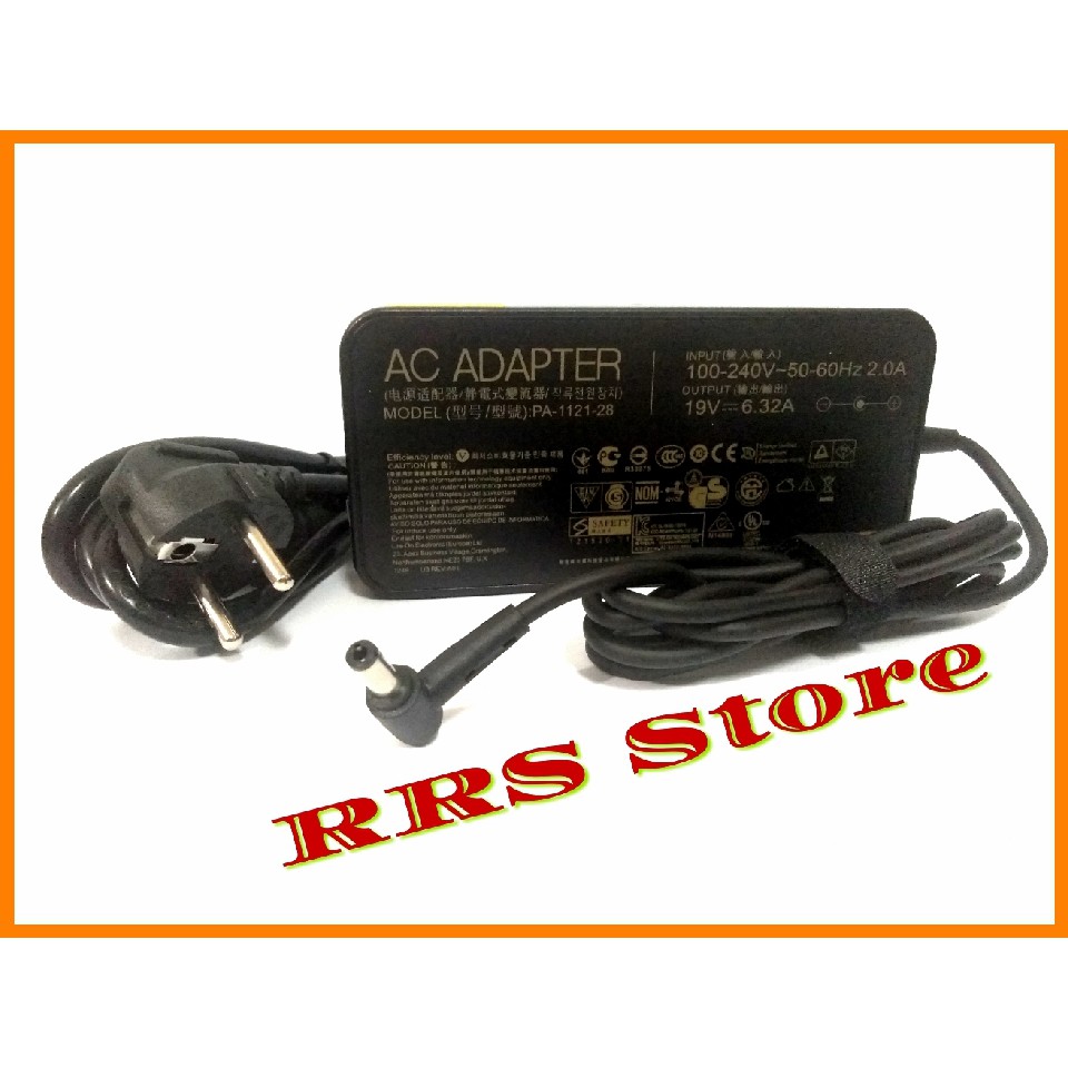 NEW Adaptor Asus 19V 6.32A 5.5x2.5mmG 73 G53 N750JB G60J G550JK A15-120P1A  BISA COD ADP-120RH B FMV-AC316  FPCAC36 CP163061-02 ADP-120ZB BB  A15-120P1A ASUS K53SV ASUS K550VX ASUS K55VJ  ASUS K55VM ASUS K73SV ASUS K93SM  ASUS N43JQ ASUS N43SM