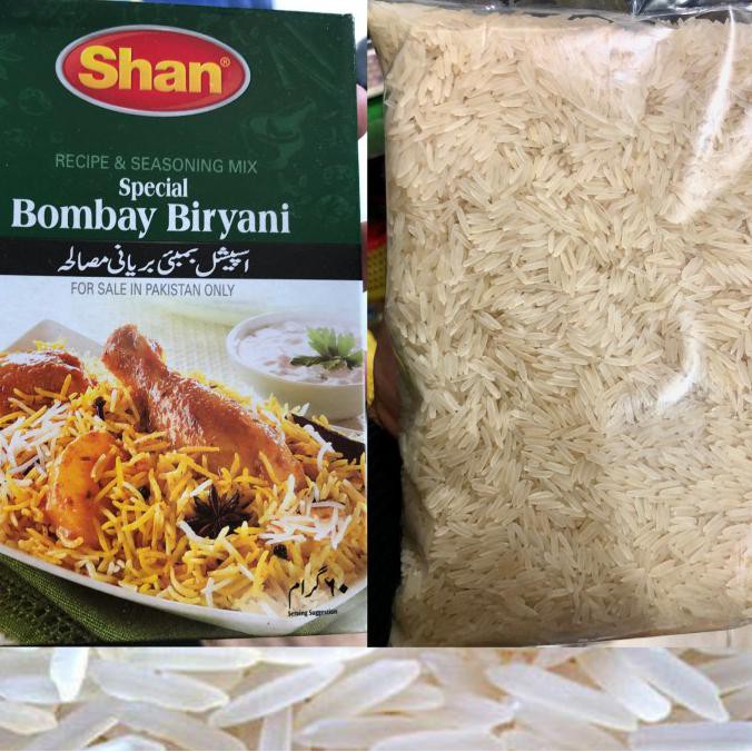 

Ready Stok bombay biryani bumbu + 1kg shan basmati beras Terlaris