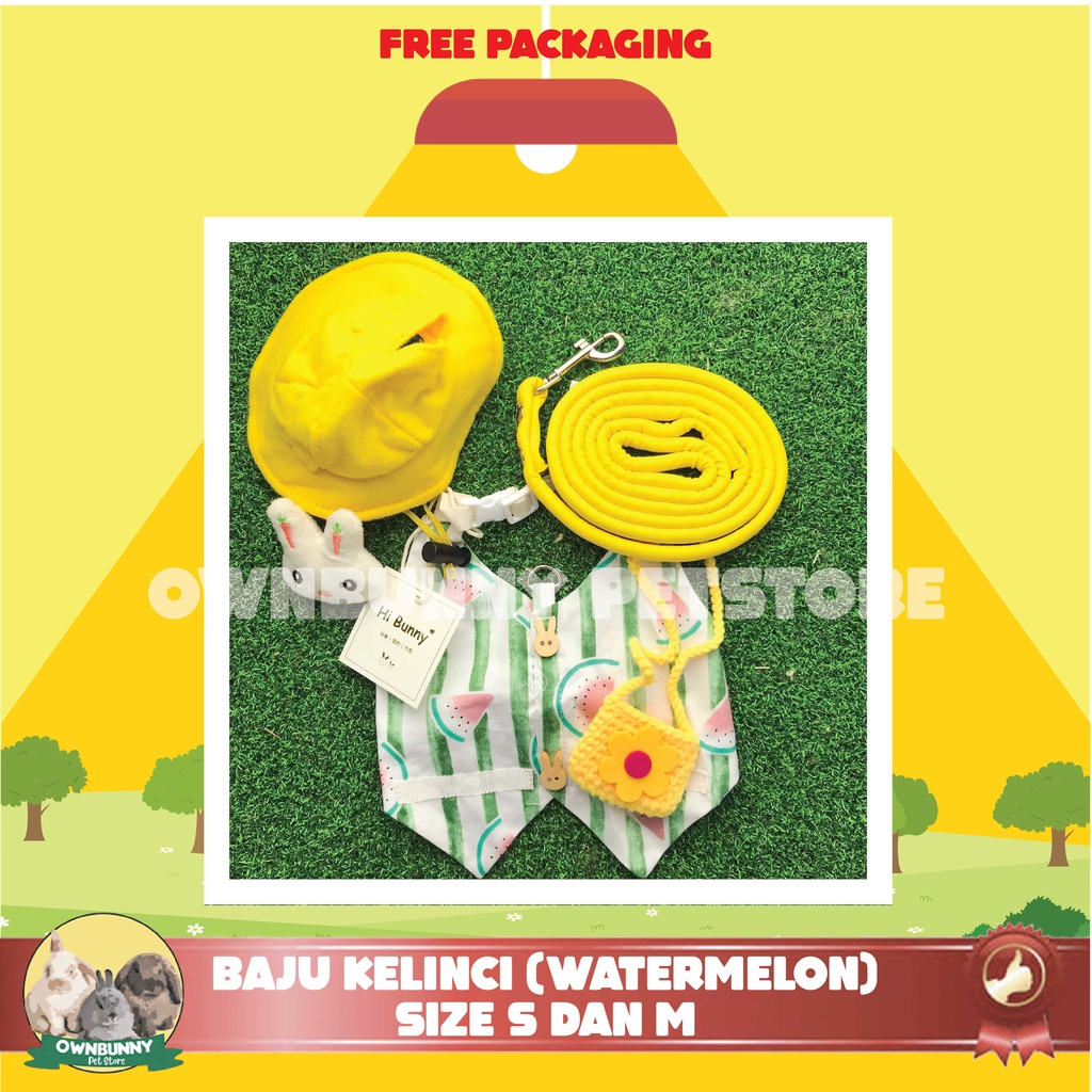 BAJU HEWAN KELINCI LUCU ACCESSORIES PAKAIAN KELINCI