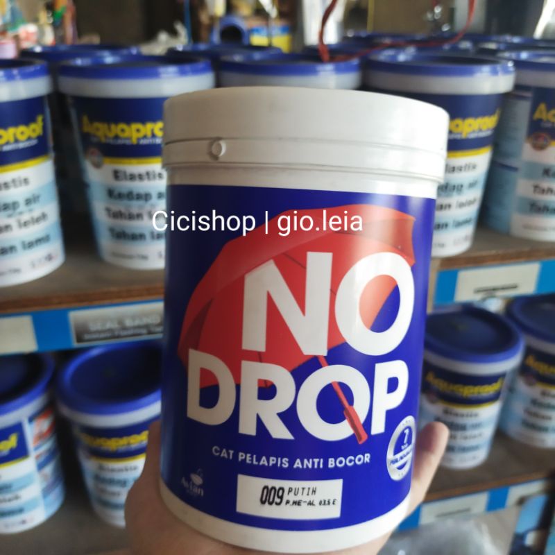No drop 1 kg putih | cat tembok anti bocor | cat genteng | cat asbes |cat atap