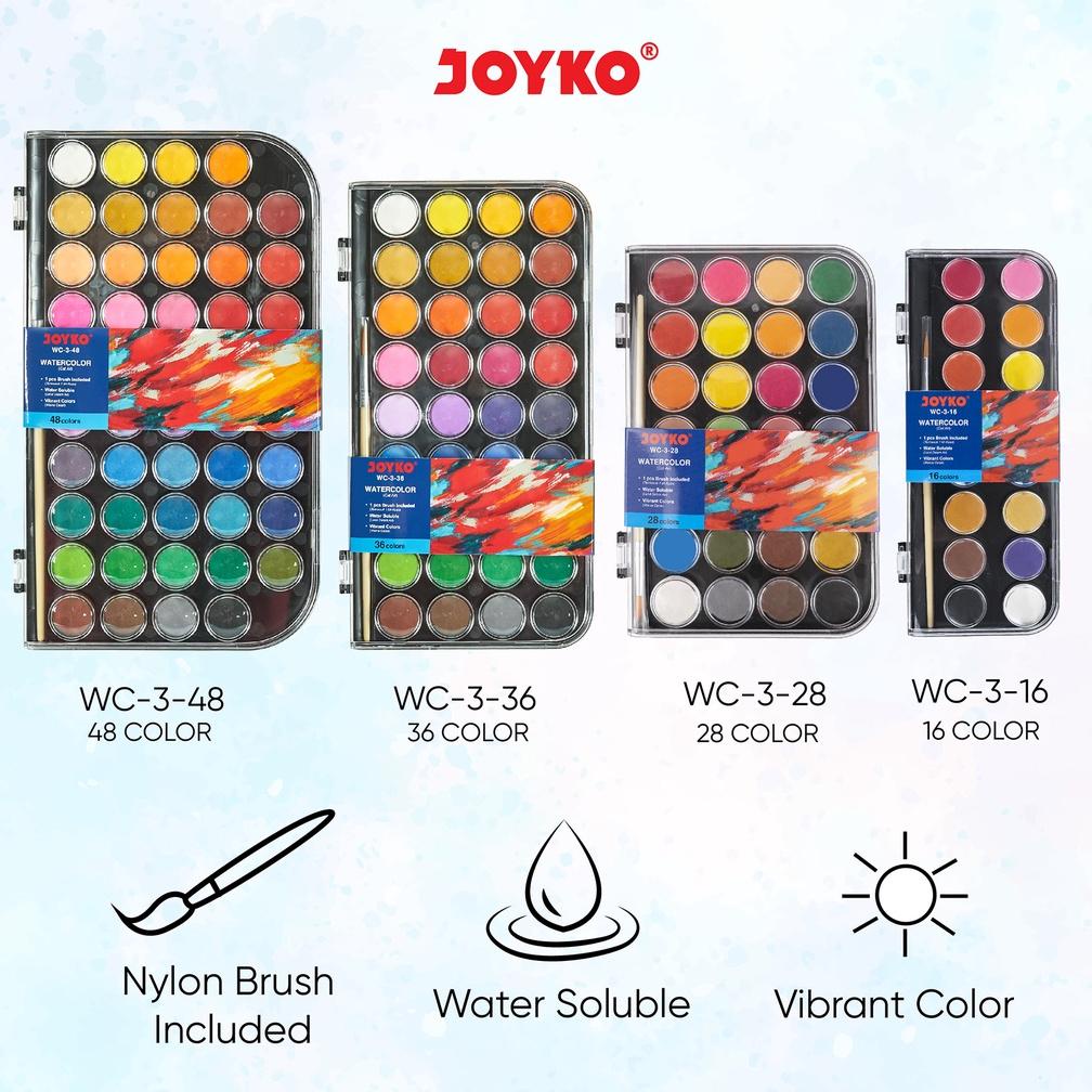 

((BISA COD)) Watercolor Set Cat Air Joyko WC-3