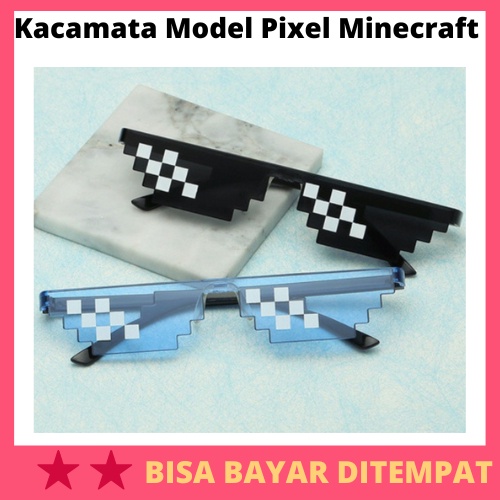 Kacamata Model Pixel Minecraft Mosaics Thug Life / Kacamata Hitam Lego Pixell Thug Life Minicraft Mi