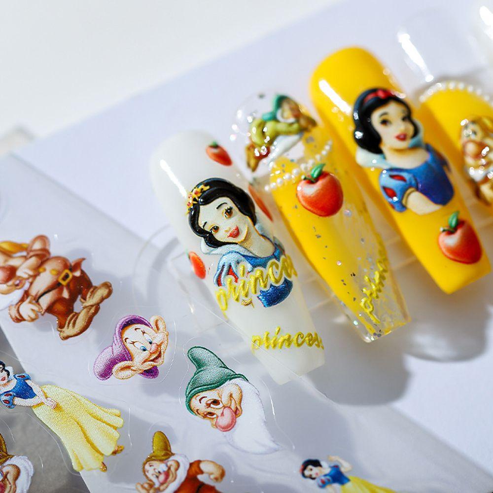 Agustina Kartun Stiker Kuku Wanita Kelinci Lucu Mickey Bunga Perekat Diri Nail Art Dekorasi
