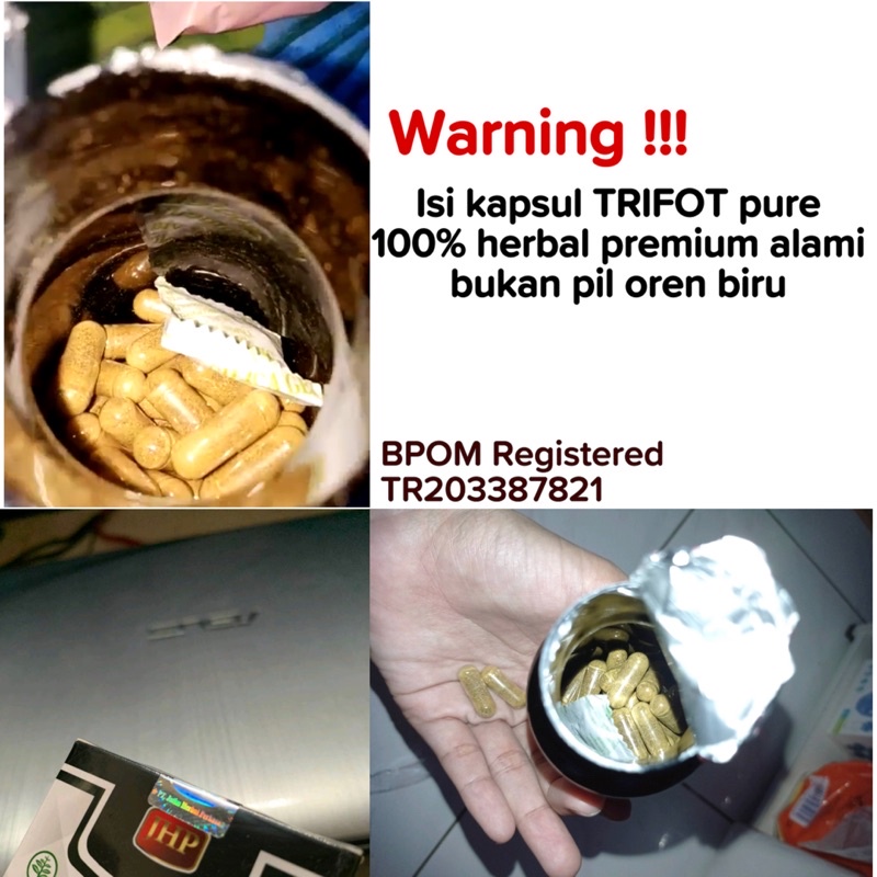 TRIFOT Penggemuk Badan Herbal BPOM Aman 30 Kapsul Memperbaiki Nafsu Makan