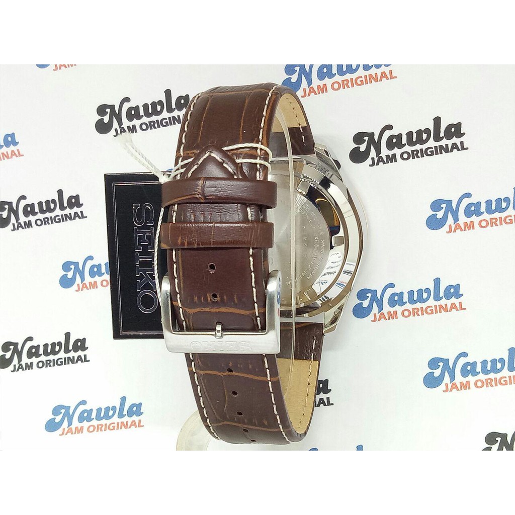 Seiko Quartz SSB306P1 Chronograph Brown Leather - Jam Tangan Pria SSB306