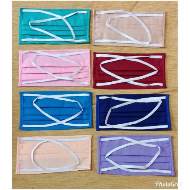 Masker kain tali karet