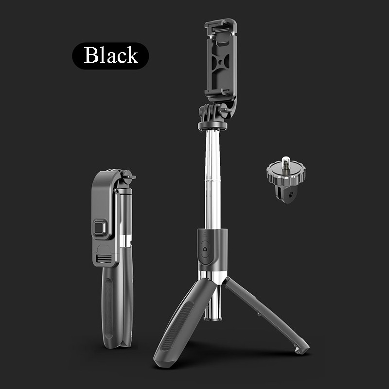 Tripod 3in1 Tongsis Bluetooth Selfie Stick Tripod Tomsis with Remote Shutter Bluetooth Selfie Stick
