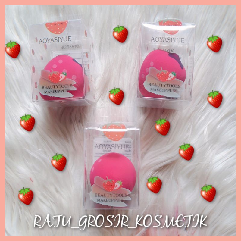 ECER!!!SPONS MAKE UP/BEAUTY BLENDER BENTUK BUAH-BUAHAN