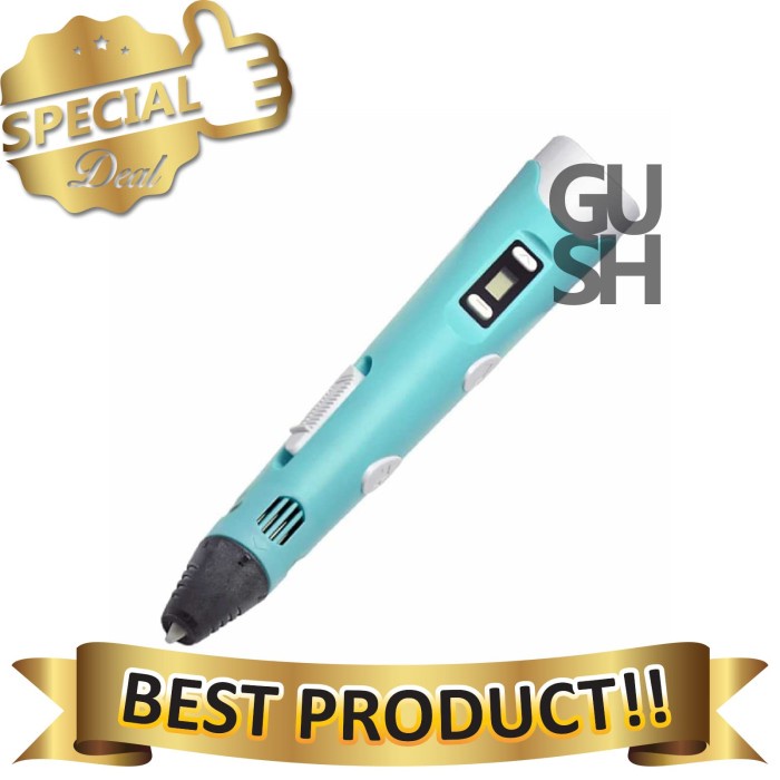 

(DISKON TERMURAH) 3D Printing Pen Magic Drawing with 9 Meter PLA Filament -DW-G2