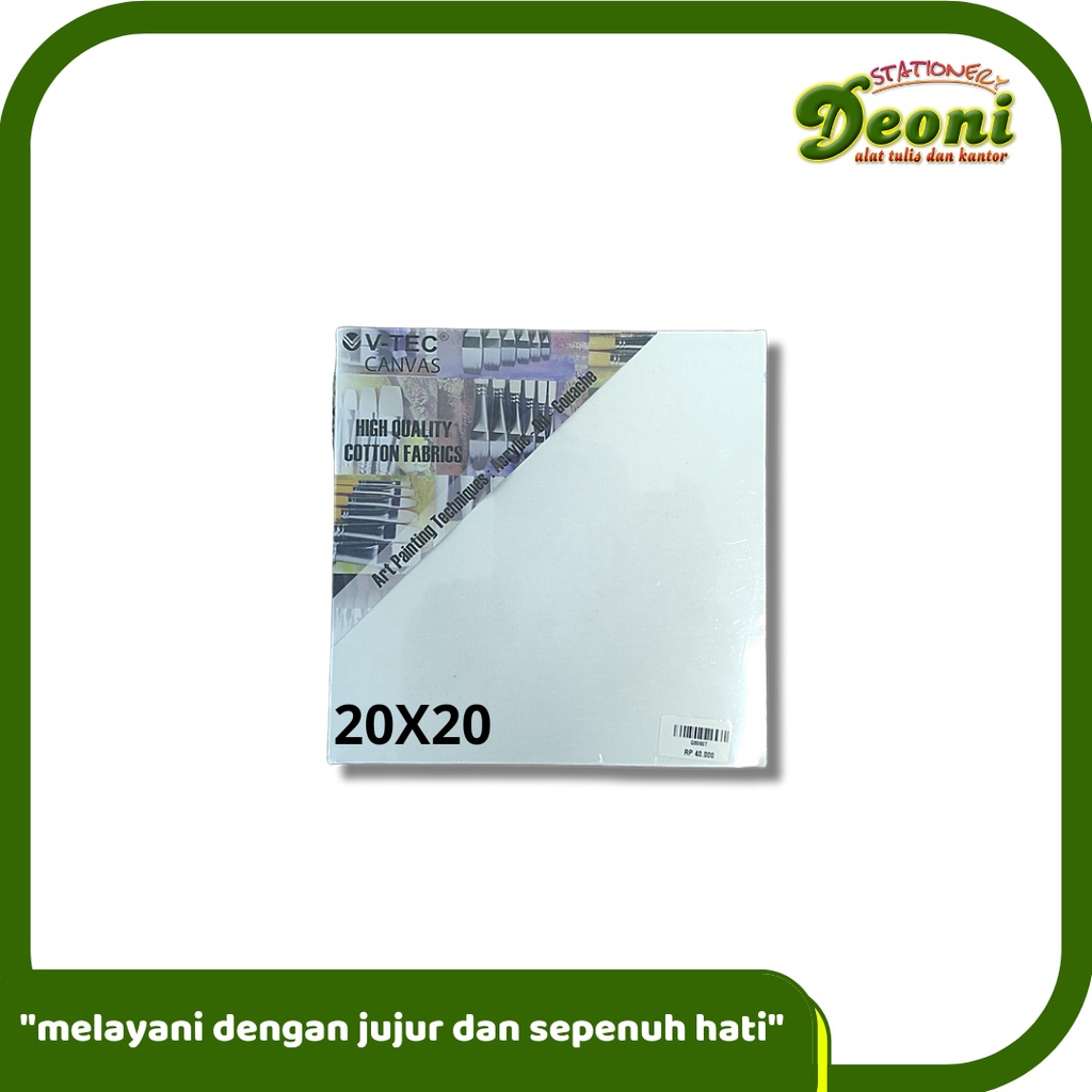 

V-TEC Canvas High Quality Cotton Kanvas Lukis 20x20cm