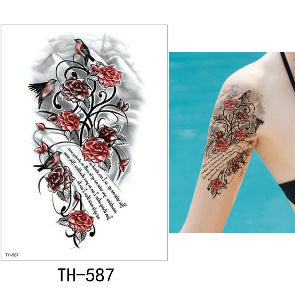 Temporary Tattoo Sticker Ikan Koi 3d Terbaru 2019 Murah Premium Grosir Tato Temporer Geisha Hot