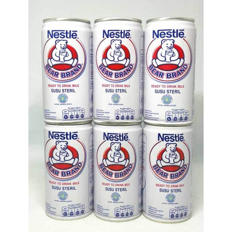 Bear brand 189ML bear brand 189 ml susu steril kaleng Nestle Bear Brand susu beruang