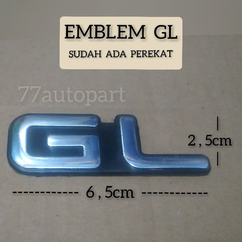 Emblem GL untuk corolla