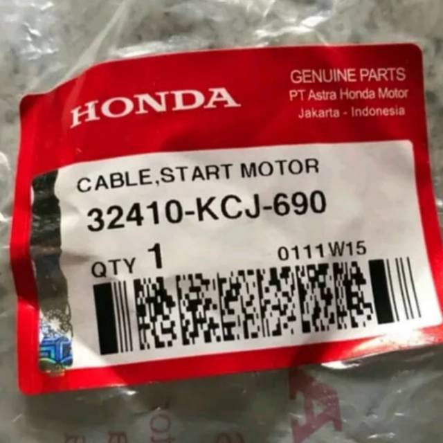 Cable Start Motor Kabel Aki Honda Tiger KCJ Ori