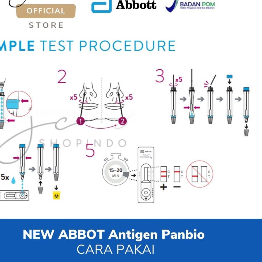 ☑ NEW ANTIGEN | ABBOTT PANBIO | CLUNGENE BIRU & MERAH | SWAB RAPID TEST ➯