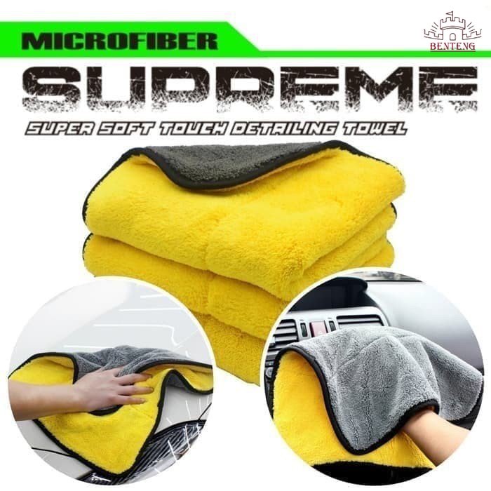 K01- Kain Lap Microfiber Tebal Lembut Untuk Membersihkan Detailing