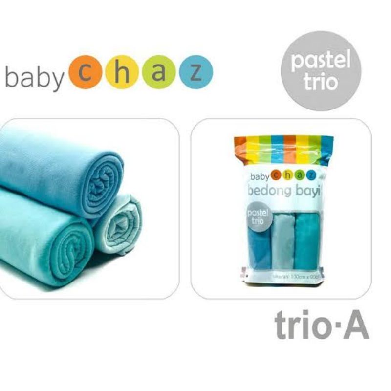 Bedong Bayi Baby Chaz Pastel Trio