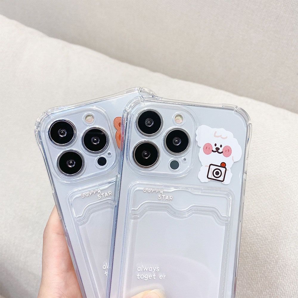 Case Tpu Motif Babe Slot Kartu For Oppo A5S A12 A11K A15 A16 A53 A54 A9 2020 RENO 5 6 7 Realme C35 C11 2021